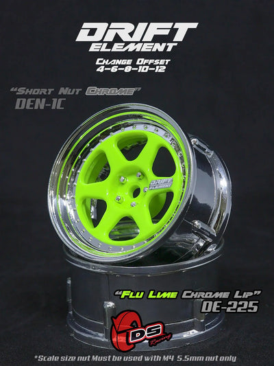 Jantes réglables Drift Elements citron/Chrome/ - DS Racing